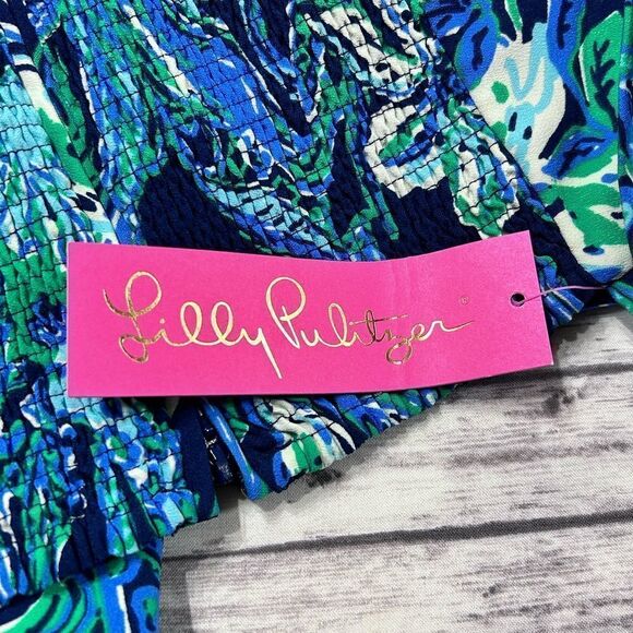 Lilly Pulitzer Nila Jumpsuit Take It Or Leaf It Engineered - Picture 8 of 11